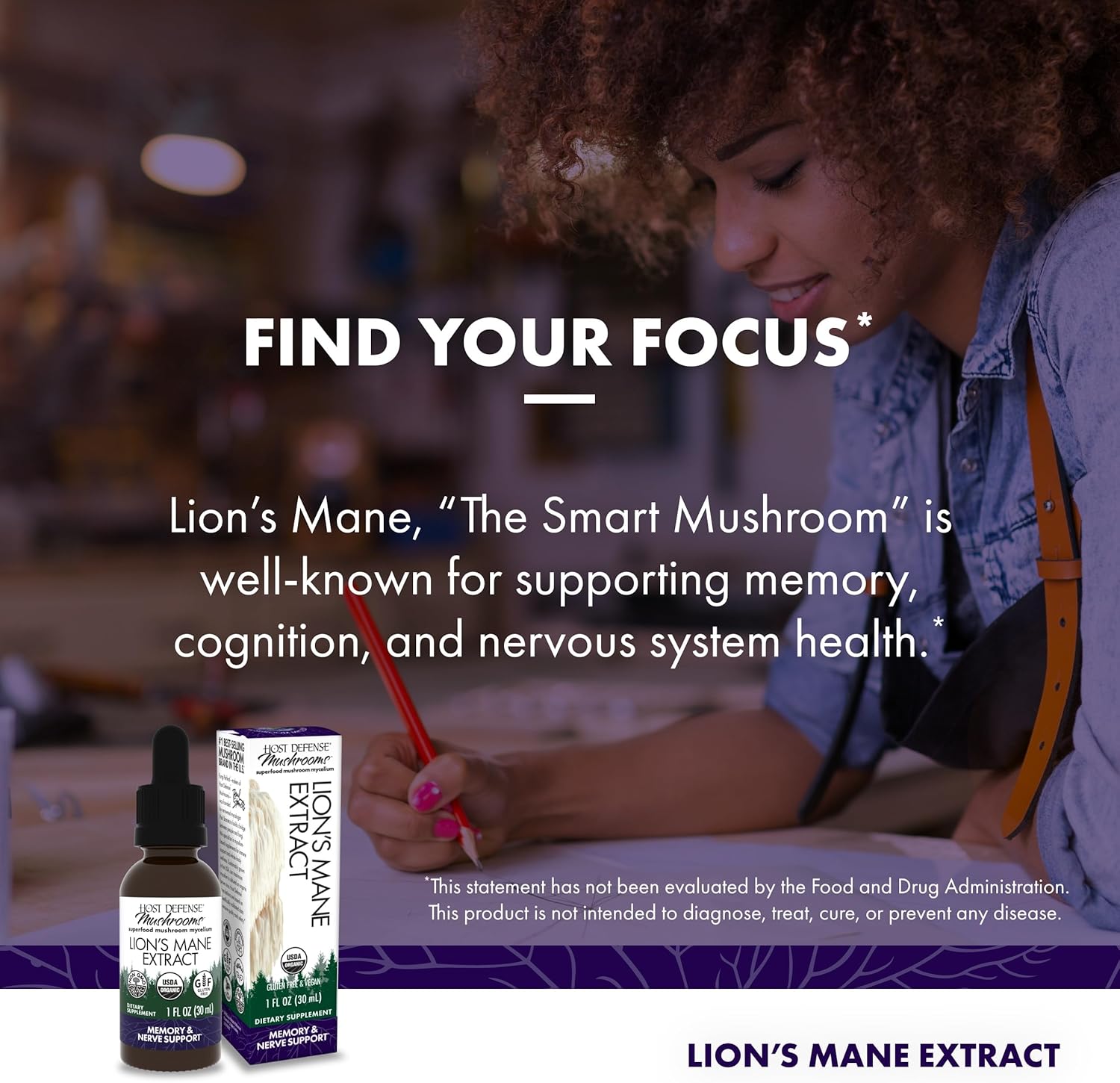Brain and Digestive Health Bundle: Lion's Mane & Turkey Tail Extracts - Memory, Focus, and Immune Support - 1 fl oz Each