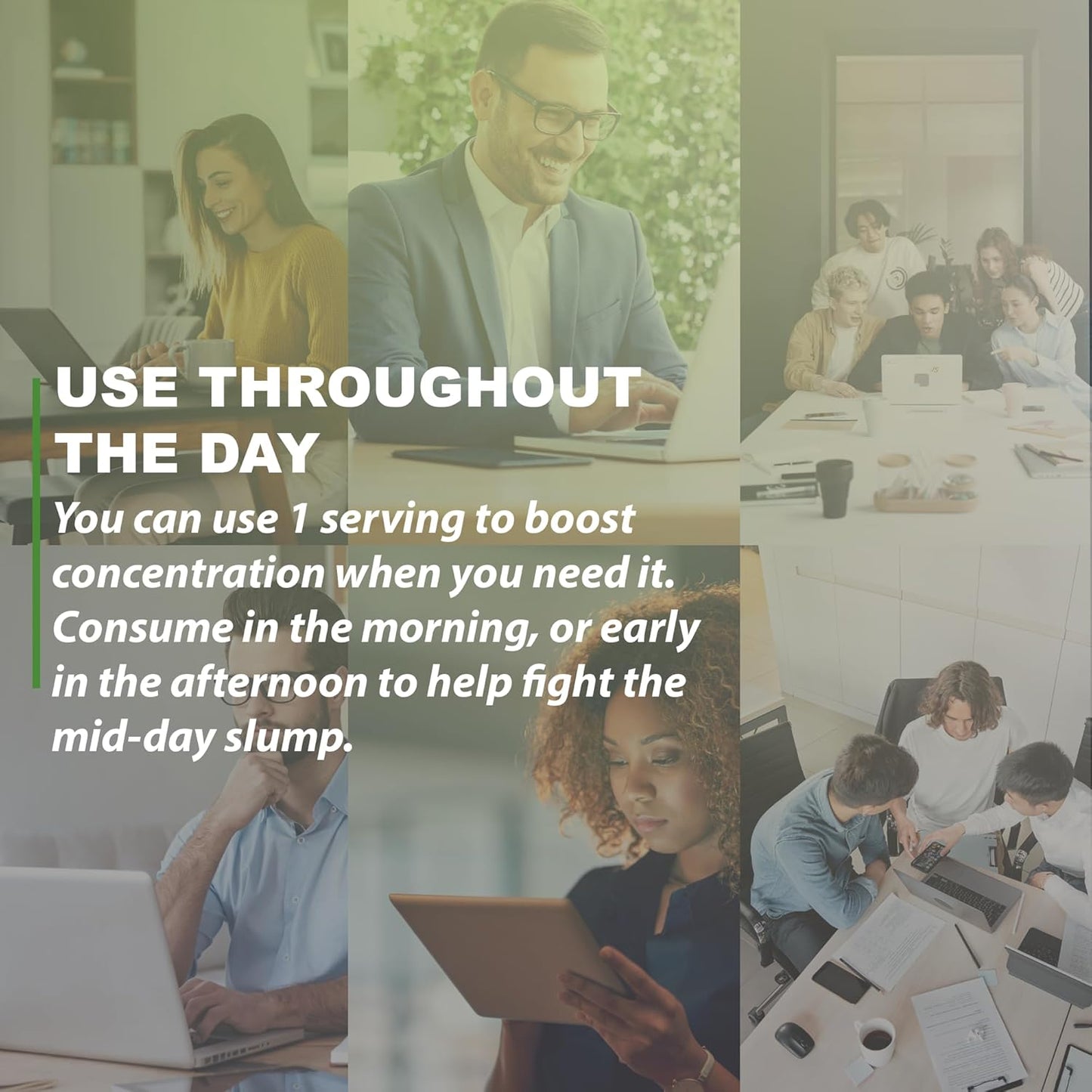 Brain Booster Supplement with Alpha GPC, Natural Caffeine, Vitamins - Cognitive Health, Energy, Memory, Focus - 60 Capsules