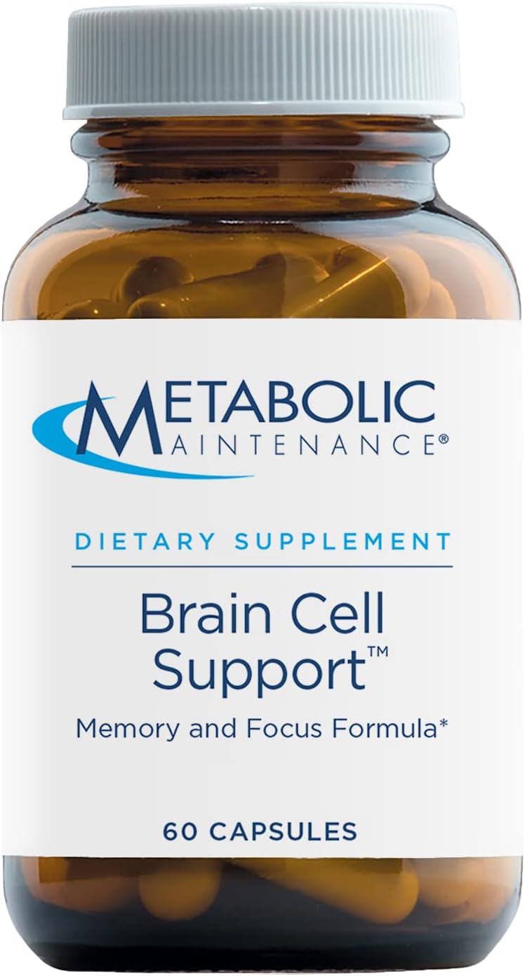Brain Cell Support with L-Methylfolate 10mg for Memory and Focus - Citicoline, DMAE, Phosphatidylserine, Ginkgo - 60 Capsules, Methylated Folate - 90 Capsules