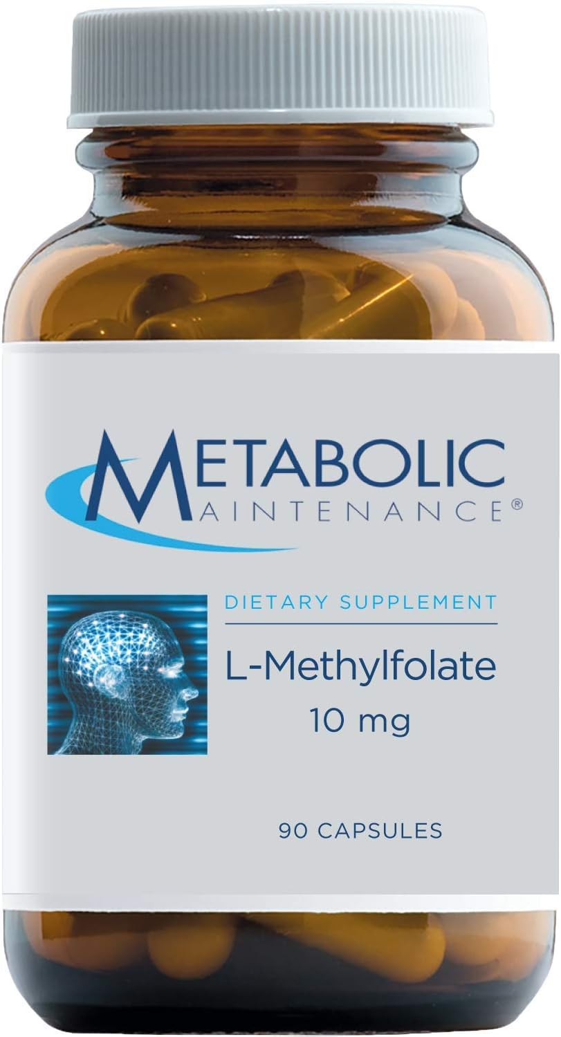 Brain Cell Support with L-Methylfolate 10mg for Memory and Focus - Citicoline, DMAE, Phosphatidylserine, Ginkgo - 60 Capsules, Methylated Folate - 90 Capsules