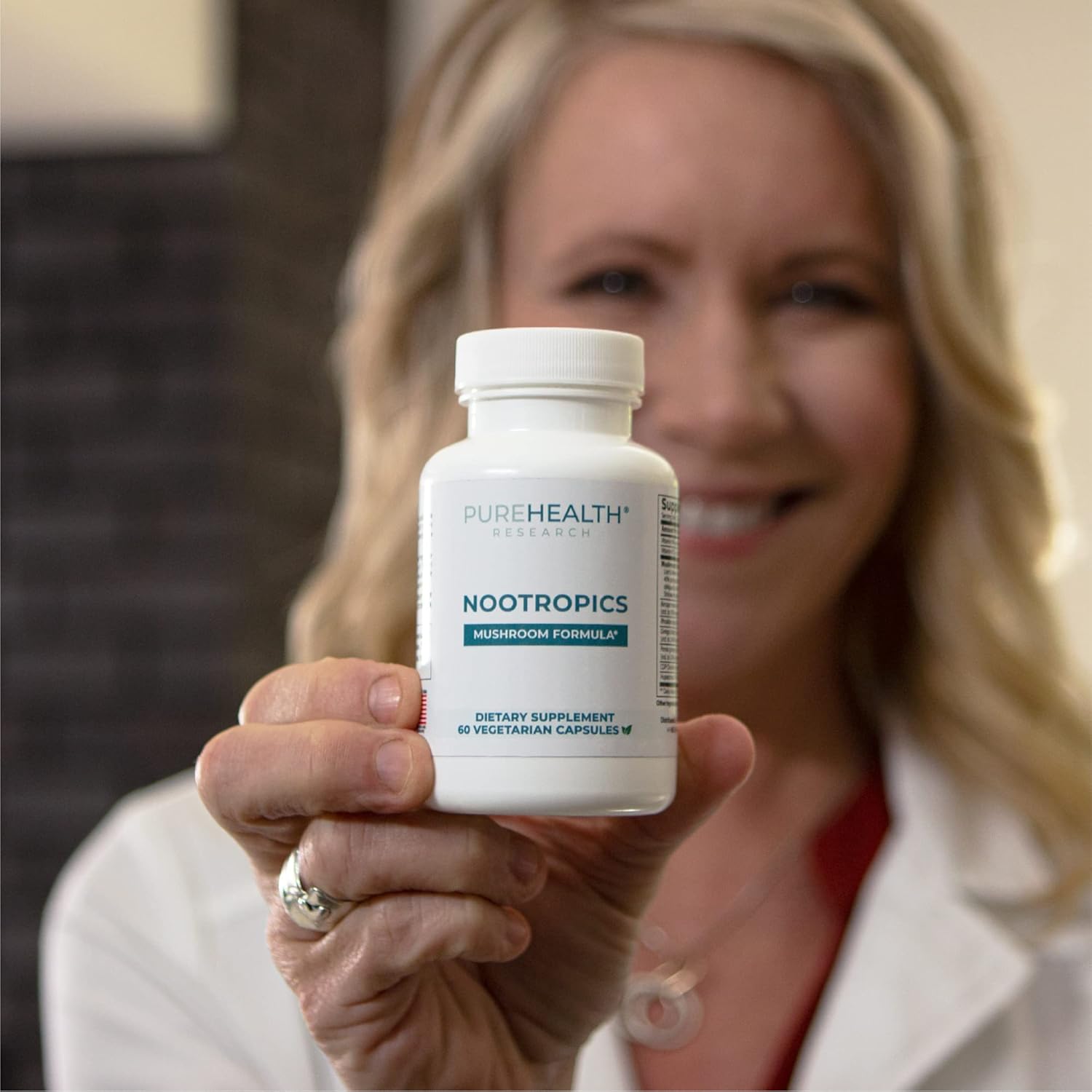 Brain Health Supplement with Lions Mane, Shiitake, Chaga, Reishi Mushrooms - Boost Memory and Focus with Bacopa Monnieri and Gingko Biloba - 60 Capsules