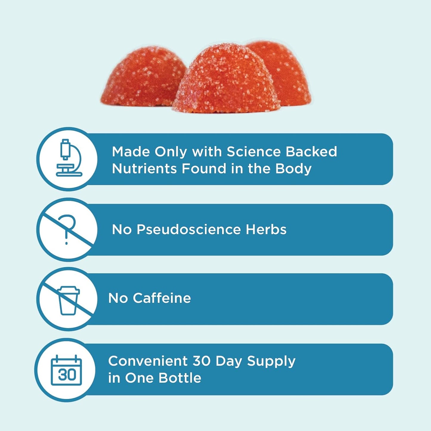 Brainiac Daily BrainPack Gummies - Omega 3 DHA EPA DPA, Choline, B6 & B12, Lutein - 90 ct, Citrus Berry Flavor