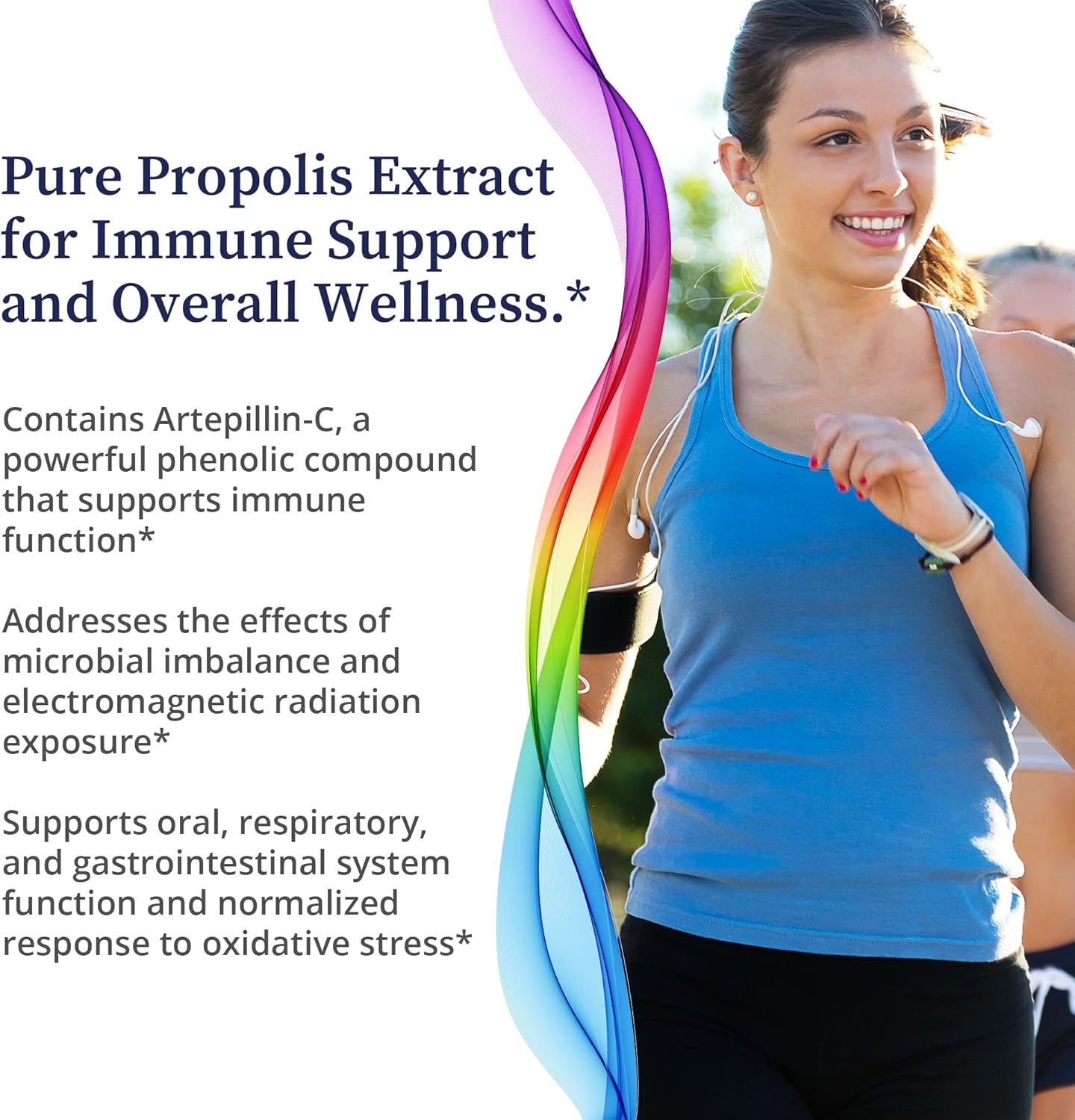 Brazilian Green Propolis Extract Capsules - Pure Freeze-Dried Propolis with Atrepillin-C & Phenols for Respiratory, GI, & Immune Support - 60 Count