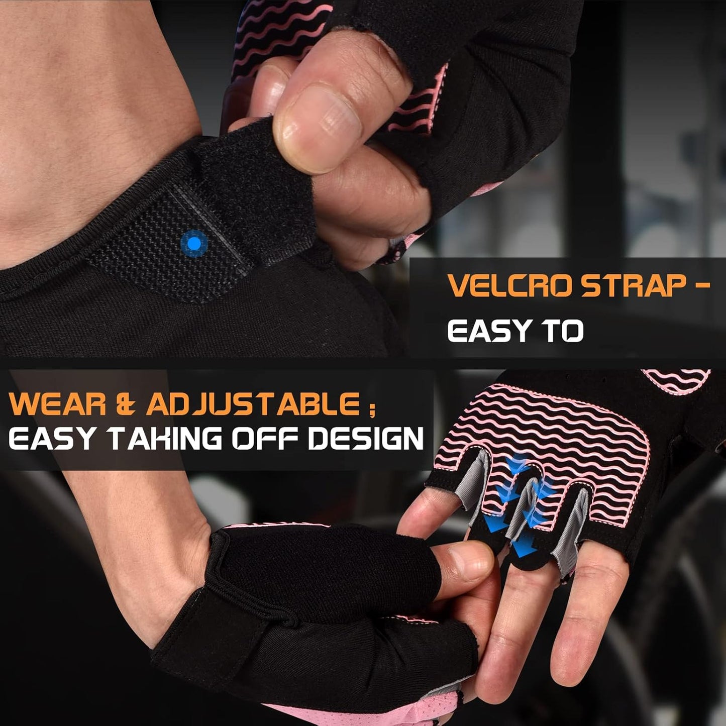Breathable Fingerless Gym Gloves for Weightlifting, Training, and Cycling