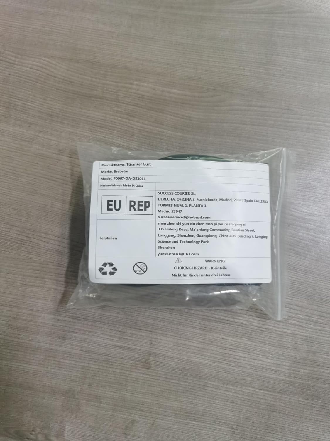 Brebebe Door Anchor Strap for Home Resistance Band Workouts, Multi-Point Gym Attachment, Easy Installation, No Punching or Nailing