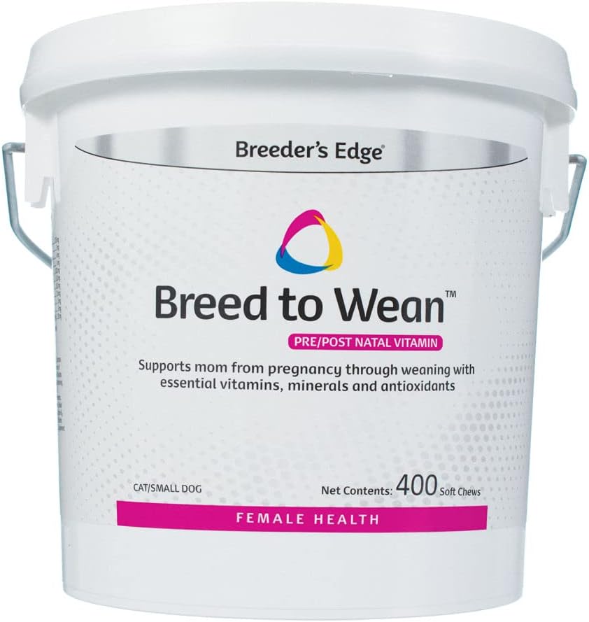 Breeder's Edge Breed to Wean Pre/Postnatal Vitamin for Cats/Small Dogs - 400 Count by Revival Animal Health