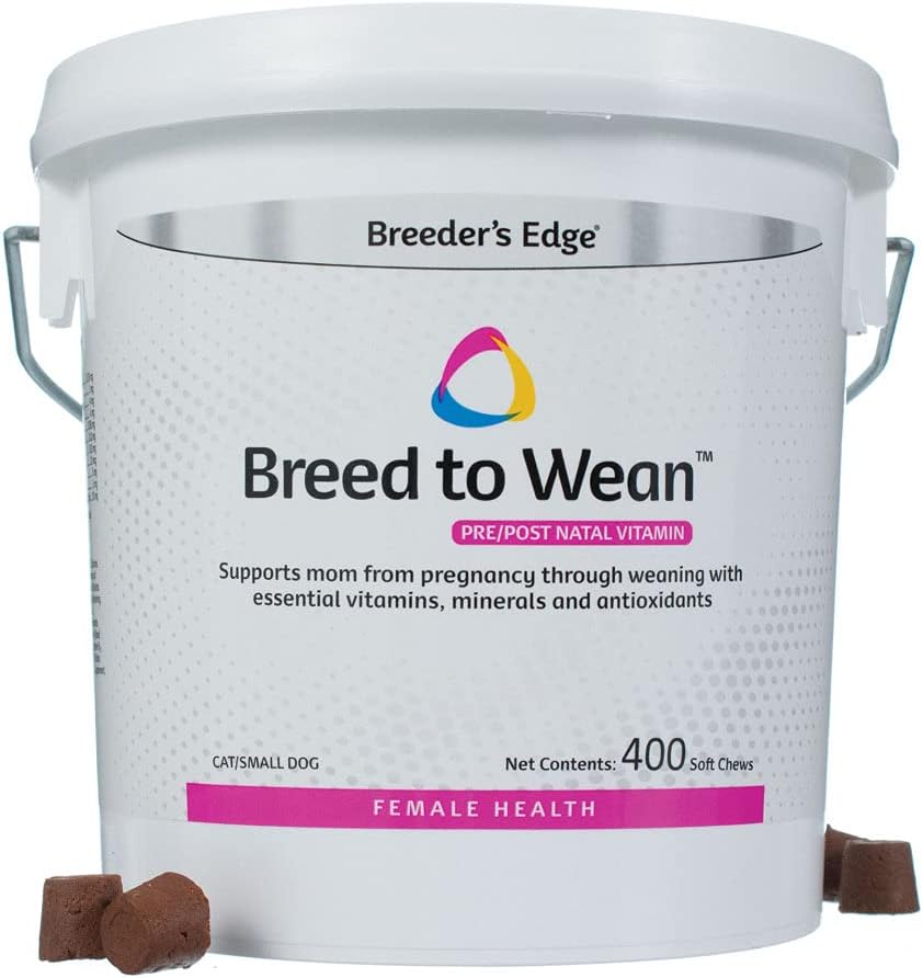 Breeder's Edge Breed to Wean Pre/Postnatal Vitamin for Cats/Small Dogs - 400 Count by Revival Animal Health