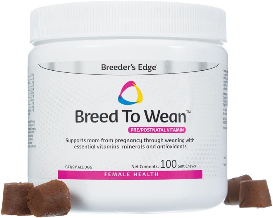 Breeder's Edge Breed to Wean Pre/Postnatal Vitamin for Cats & Small Dogs - 100 Count by Revival Animal Health