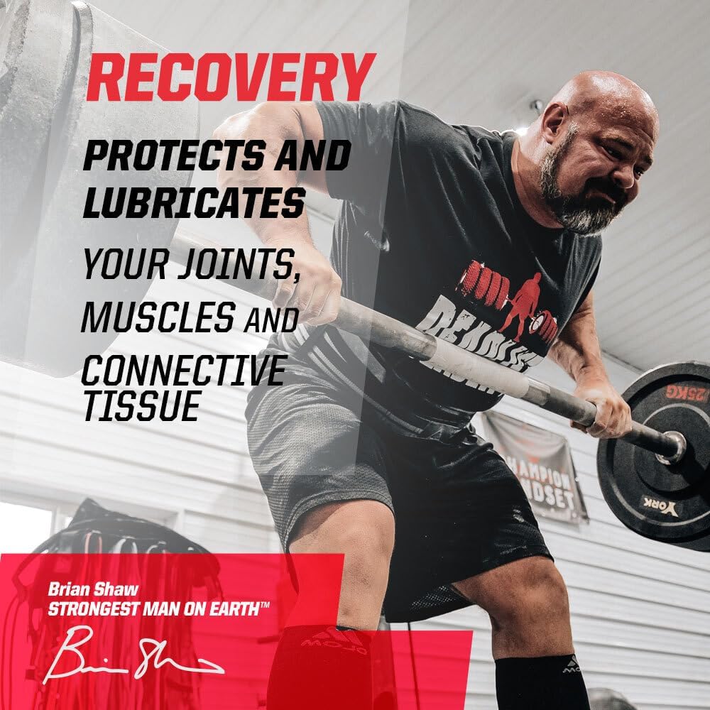 Brian Shaw's Undefined Nutrition Oral Liquid Hyaluronic Acid + MSM - Joint and Muscle Support Supplement - 24 oz Bottle