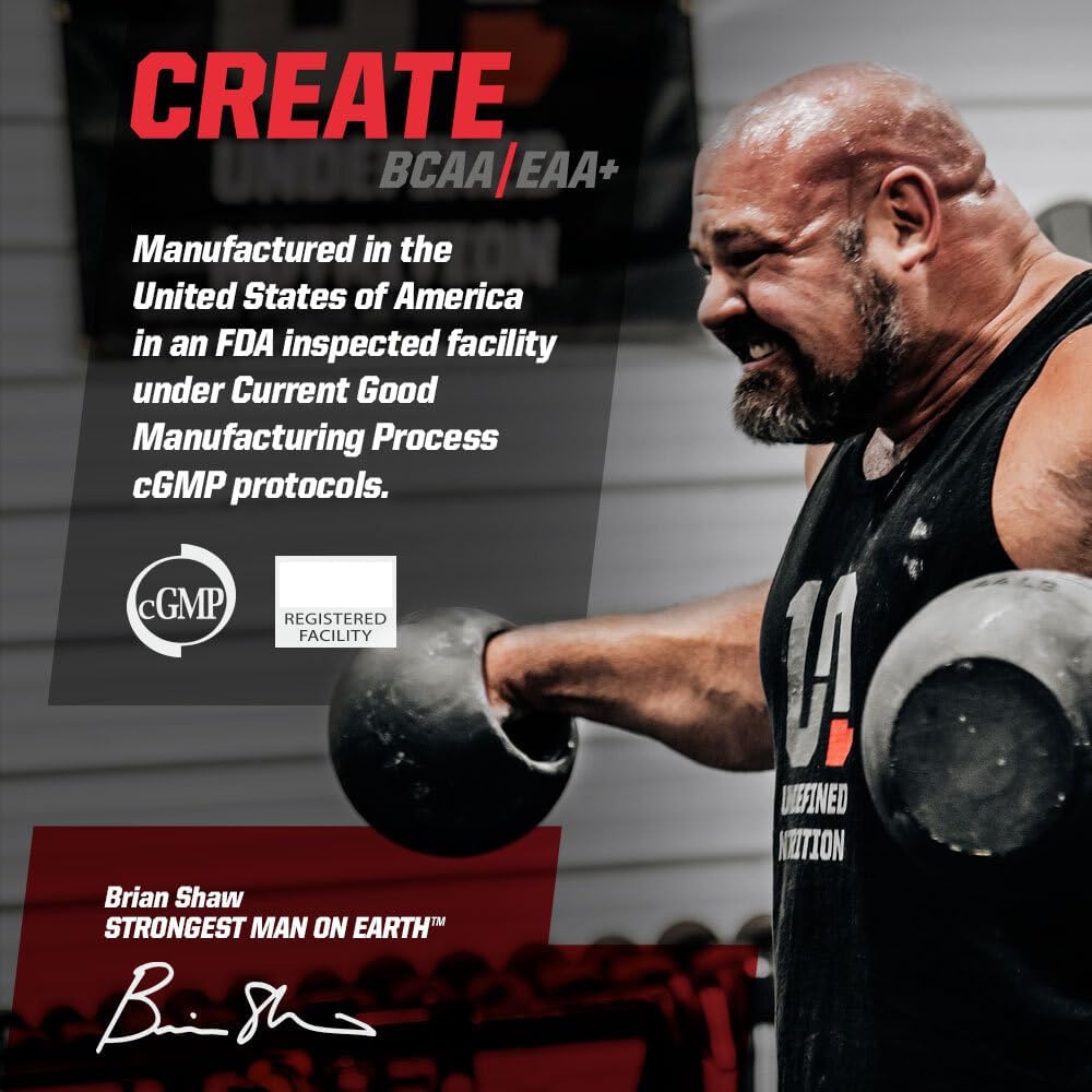 Brian Shaw's Undefined Nutrition Pre-Workout - Enhance Pumps, Energy, Focus & Strength with Citrulline Malate & Beta Alanine (Blue Razz, 30 Servings)