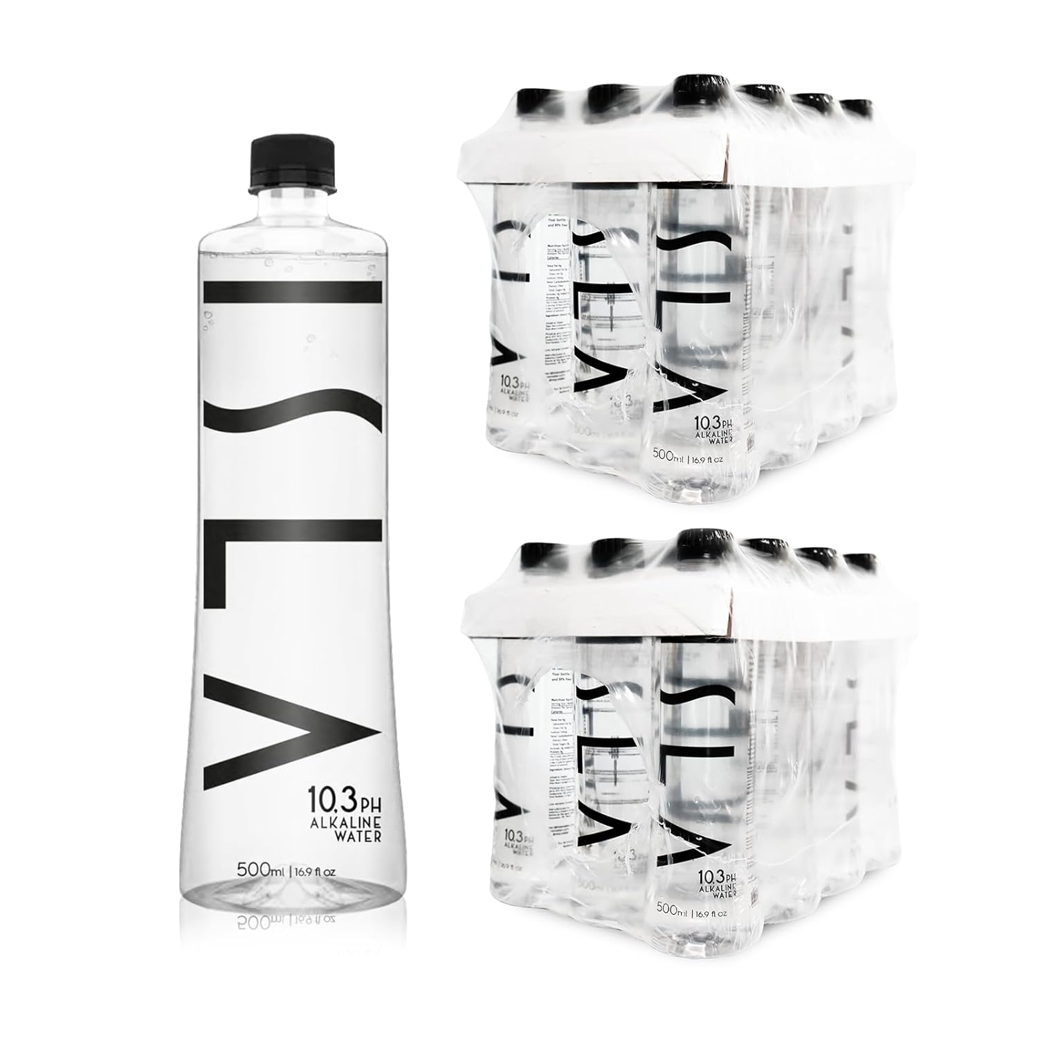 Briggs Alkaline Water 10.3 pH with Rare Minerals, 100% Pure Natural Spring Water - 16.9 oz (500ml) x 24 Pack
