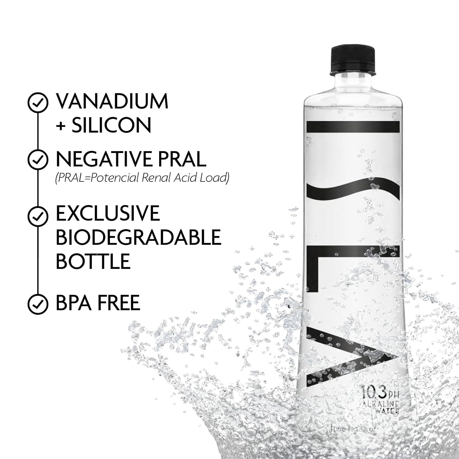 Briggs Alkaline Water 10.3 pH with Rare Minerals, 100% Pure Natural Spring Water - 16.9 oz (500ml) x 24 Pack