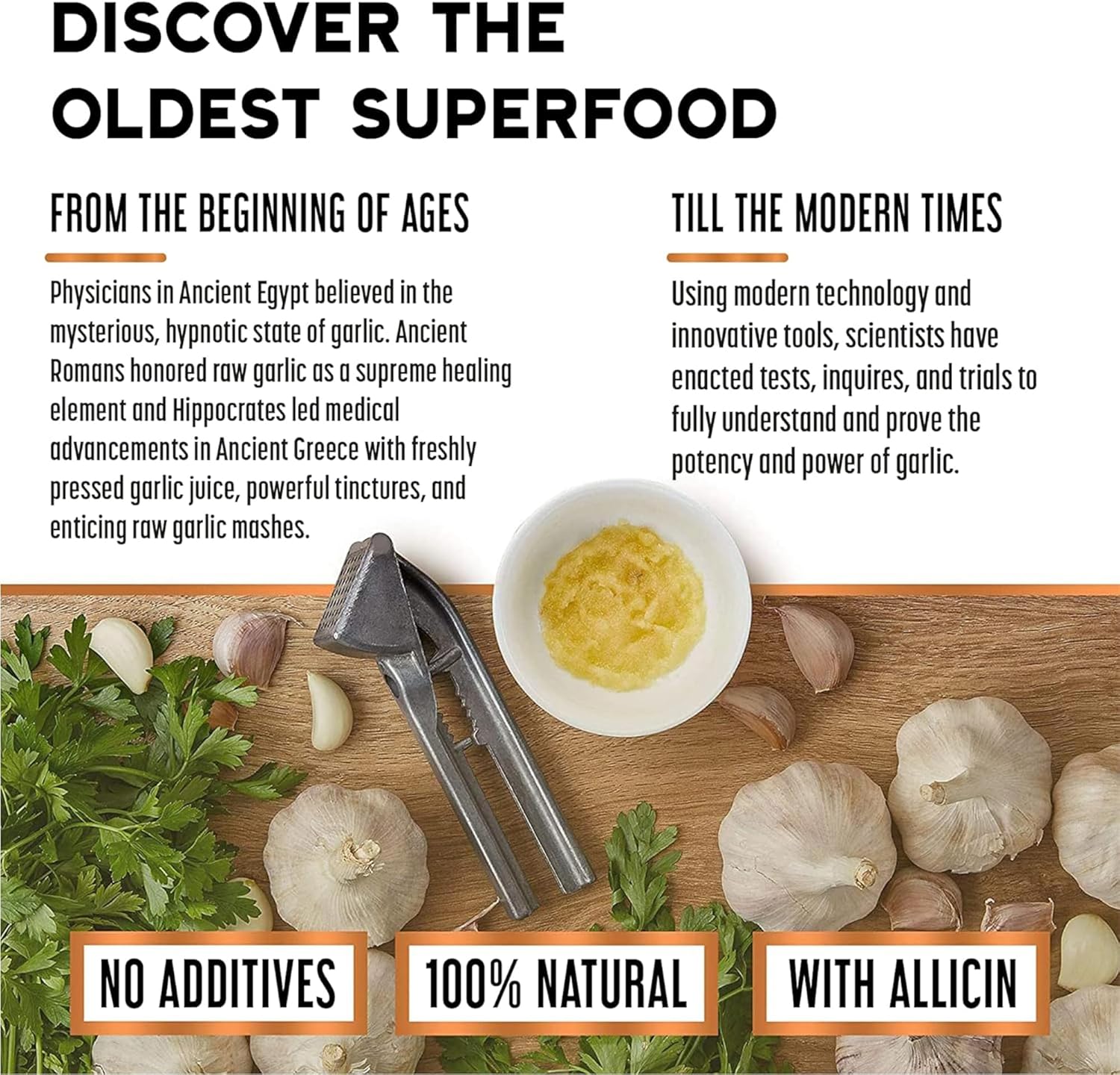 Bright Horizon Health Allicin-Rich Pure Garlic Extract - Alcohol-Free, 11X Strength Immune Support Supplement - Vegan Liquid Form - 1 fl.oz