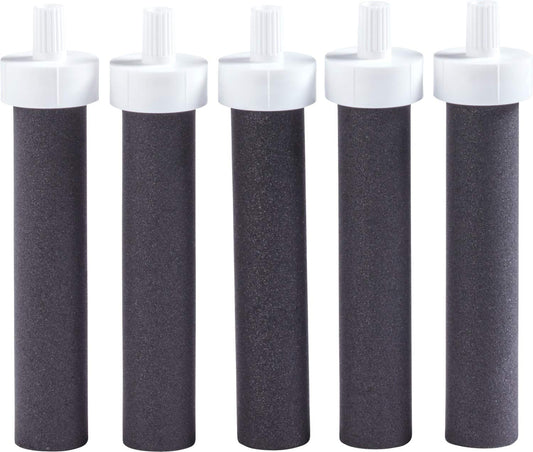 Brita Black Water Bottle Filters, 5-Pack - Replacement Filters for Water Bottles