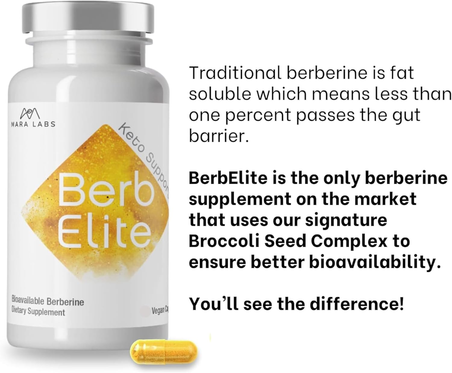 BrocElite and BerbElite Supplement Bundle - 60 ct. and 30 ct. - Mara Labs Formula