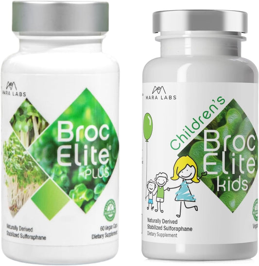 BrocElite Kids 60 with Mara Labs Plus - 30 Servings - Immune Support for Children