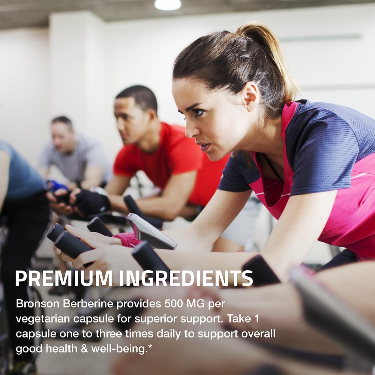 Bronson Berberine HCI 500mg Capsules - Non-GMO Berberis Aristata Supplement, 120 Vegetarian Capsules
