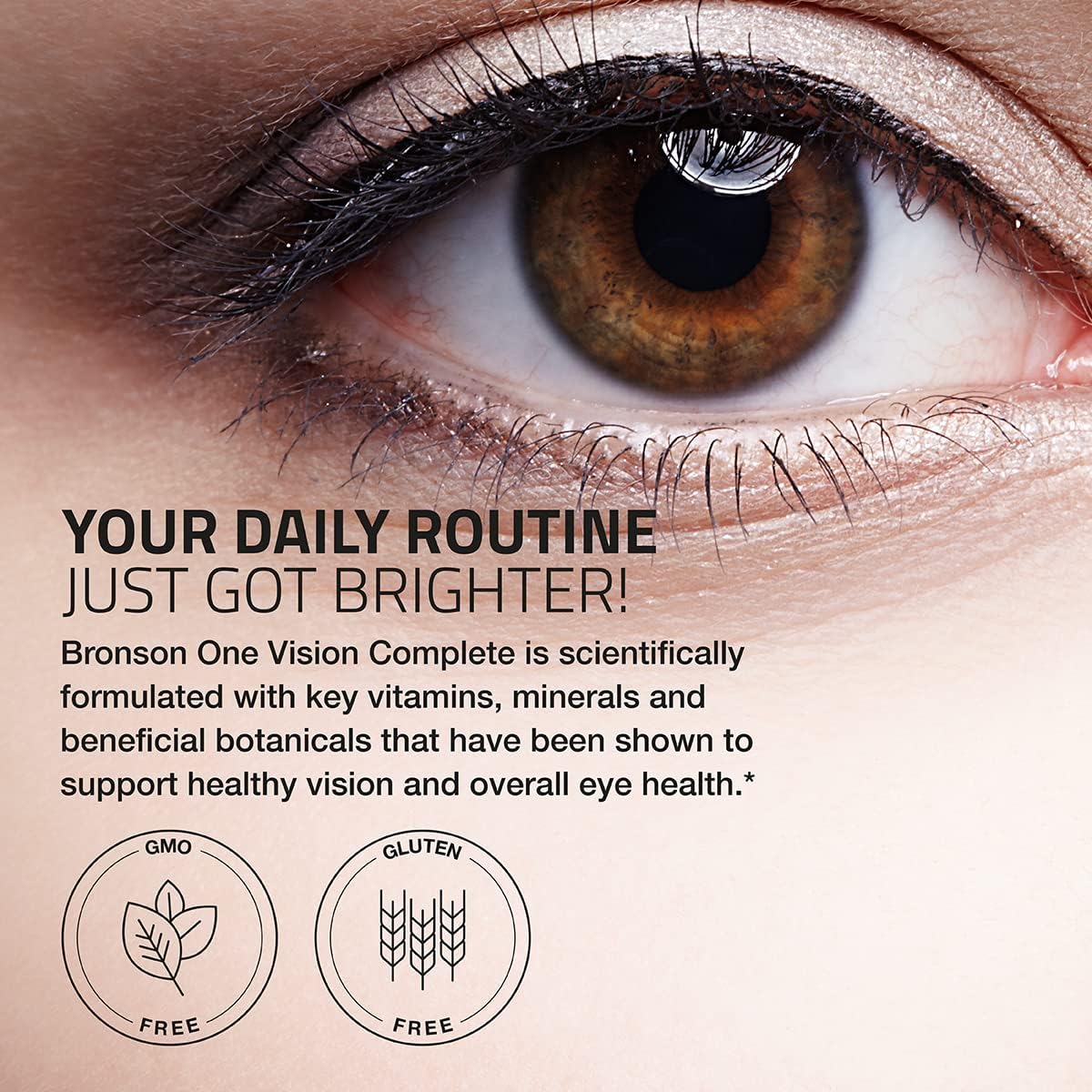Bronson ONE Daily Vision Multivitamin Mineral Supplement for Complete Eye Health, 180 Tablets