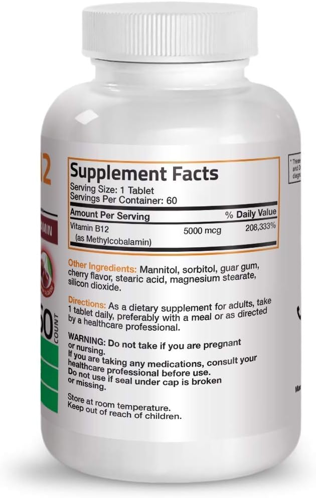Bronson Probiotic 50 Billion CFU with Prebiotic, Apple Polyphenols, Pineapple Extract, and Methyl B12 5000 mcg