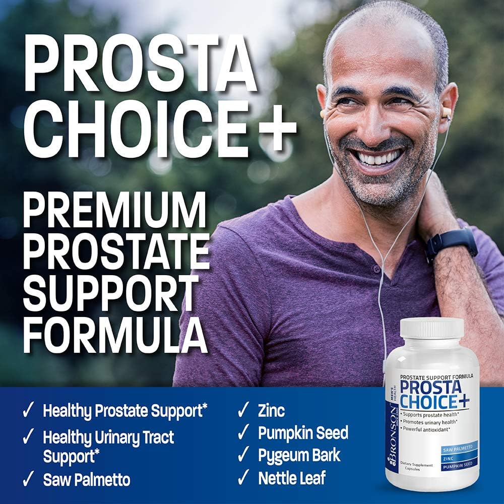 Bronson Prostate Health Support Supplement - 120 Capsules for Men's Prostate Health