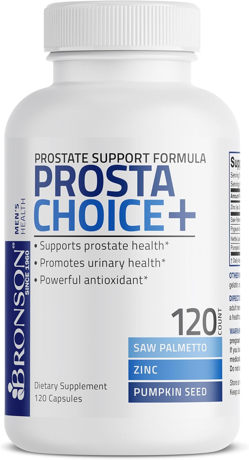 Bronson Prostate Health Support Supplement - 120 Capsules for Men's Prostate Health