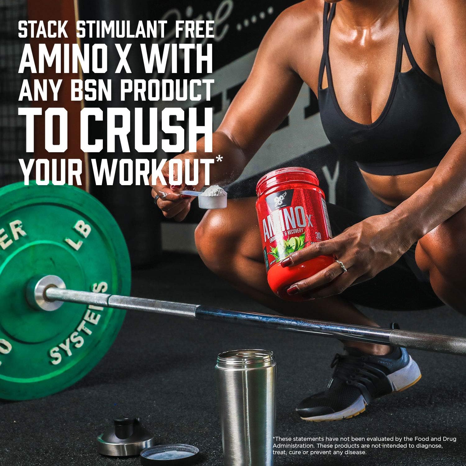 BSN Amino X Watermelon Flavor Muscle Recovery Powder - 70 Servings, Keto Friendly, BCAA & Amino Acids for Endurance