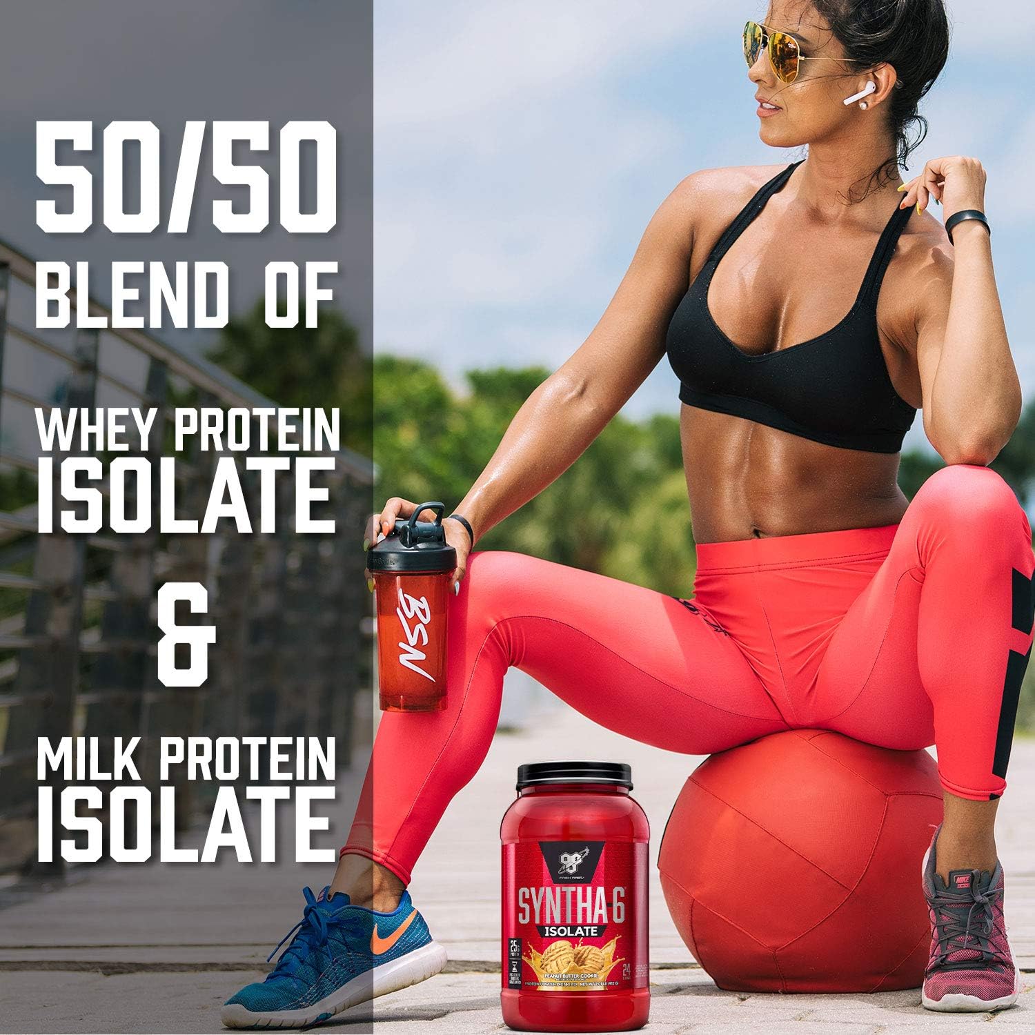BSN SYNTHA-6 ISOLATE Vanilla Ice Cream Protein Powder - 4.02 lb (48 servings)