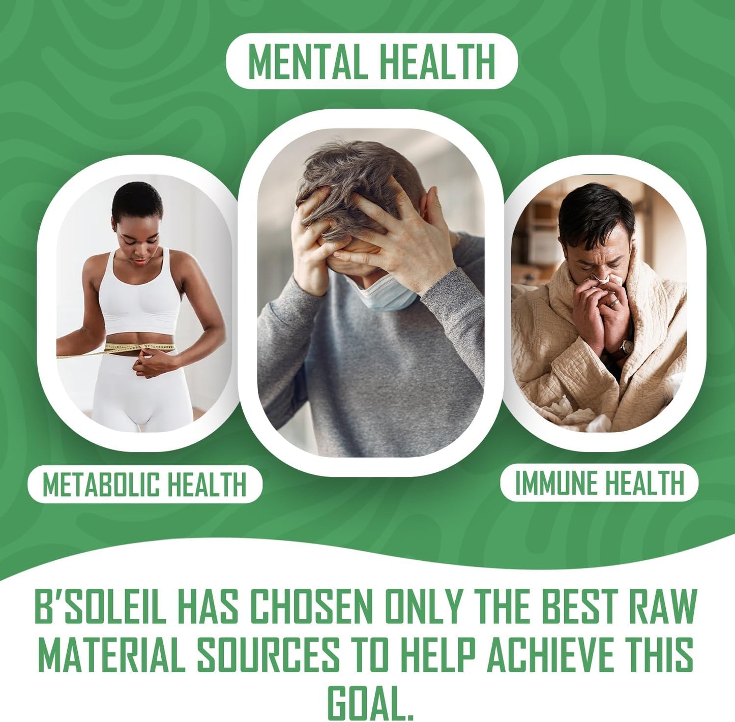 B'Soleil Advanced Gut Health Probiotics Bundle - Pre, Pro & Post Biotics - Natural Gastrointestinal Support - Gluten Free, Vegan & Non-GMO - 25 Billion CFU - 60 Capsules x3