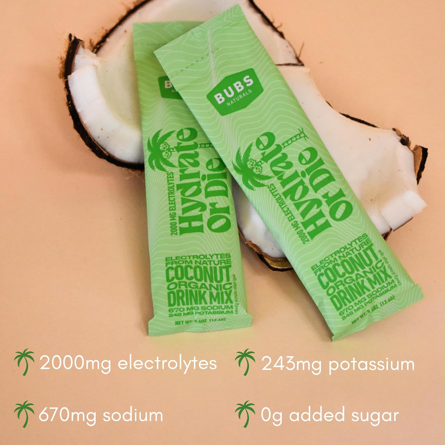 BUBS Naturals Electrolyte Powder Variety Pack - All-Natural Hydration Powder with Energy Boost & Recovery Support - Keto, Gluten-Free, No Sugar Added - 18 Servings