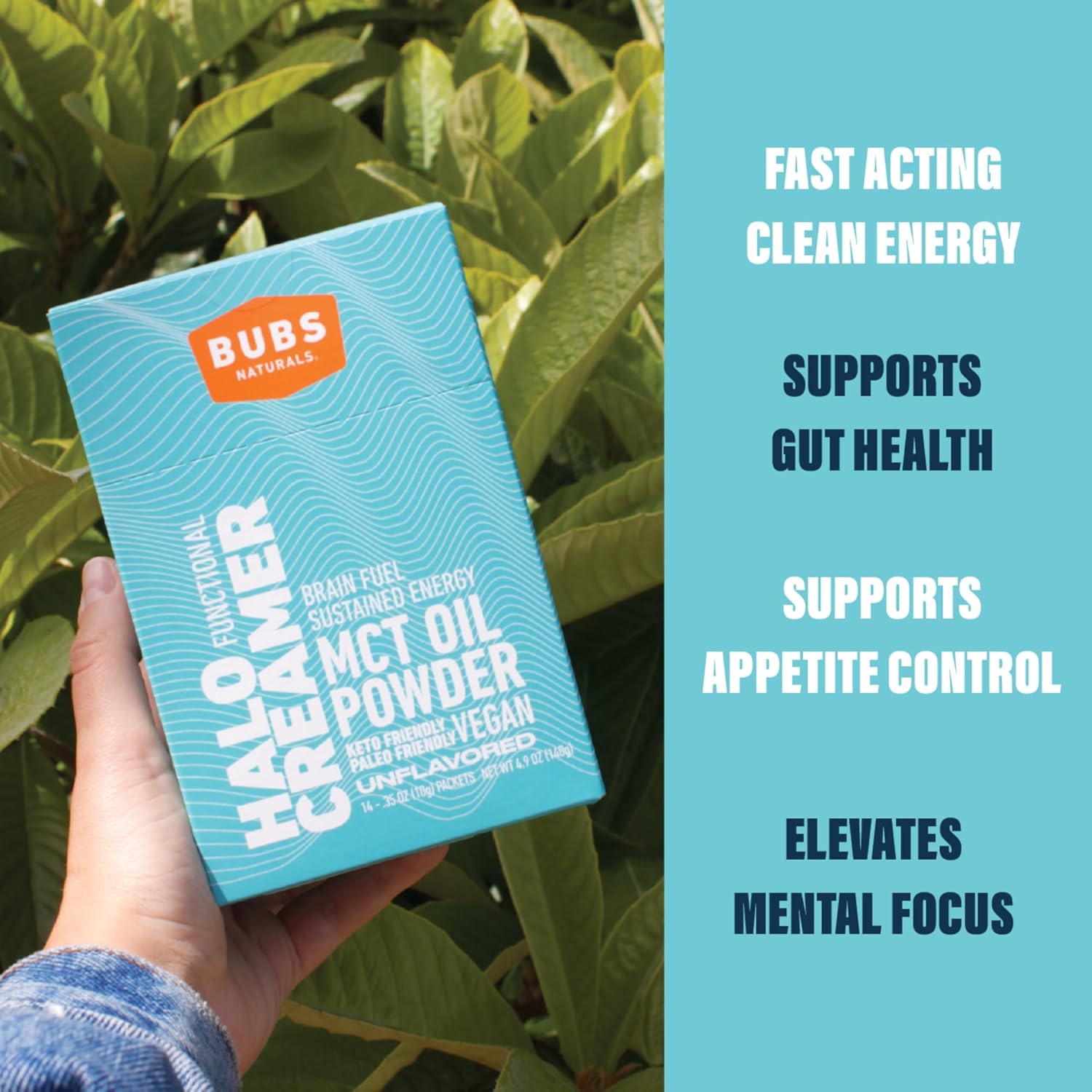 BUBS Naturals MCT Oil Powder: Keto Vegan & Paleo Friendly Coconut Fats for Energy - Dairy-Free Coffee & Shake Boost