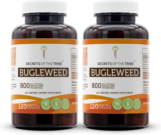 Bugleweed (Lycopus Virginicus) Dried Herb Capsules - 800mg (2x120 Capsules) - Secrets of the Tribe