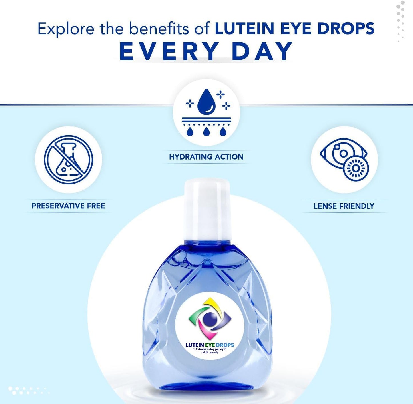 BUIE Lutein Eye Drops & Multivitamin - Antioxidant-Rich Liquid Formula for Vision Support