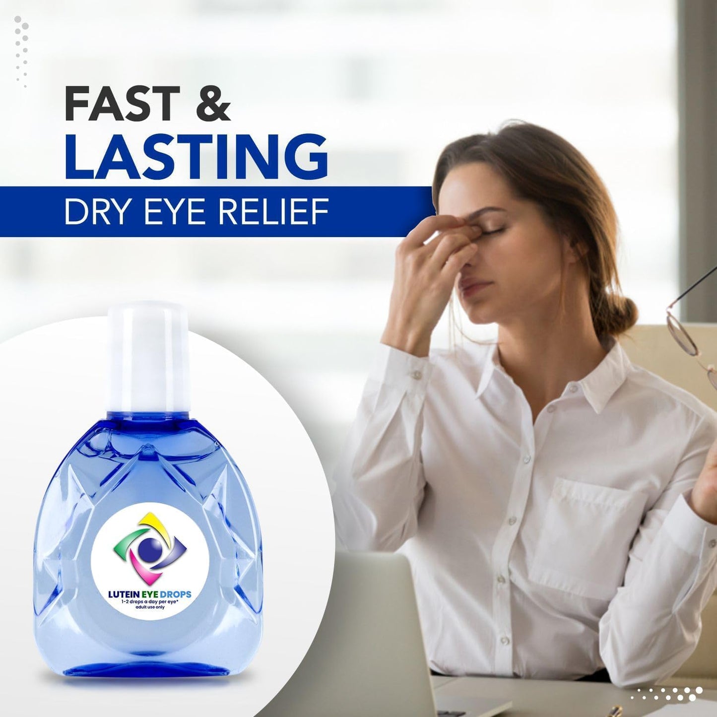 BUIE Lutein Eye Drops & Multivitamin - Antioxidant-Rich Liquid Formula for Vision Support
