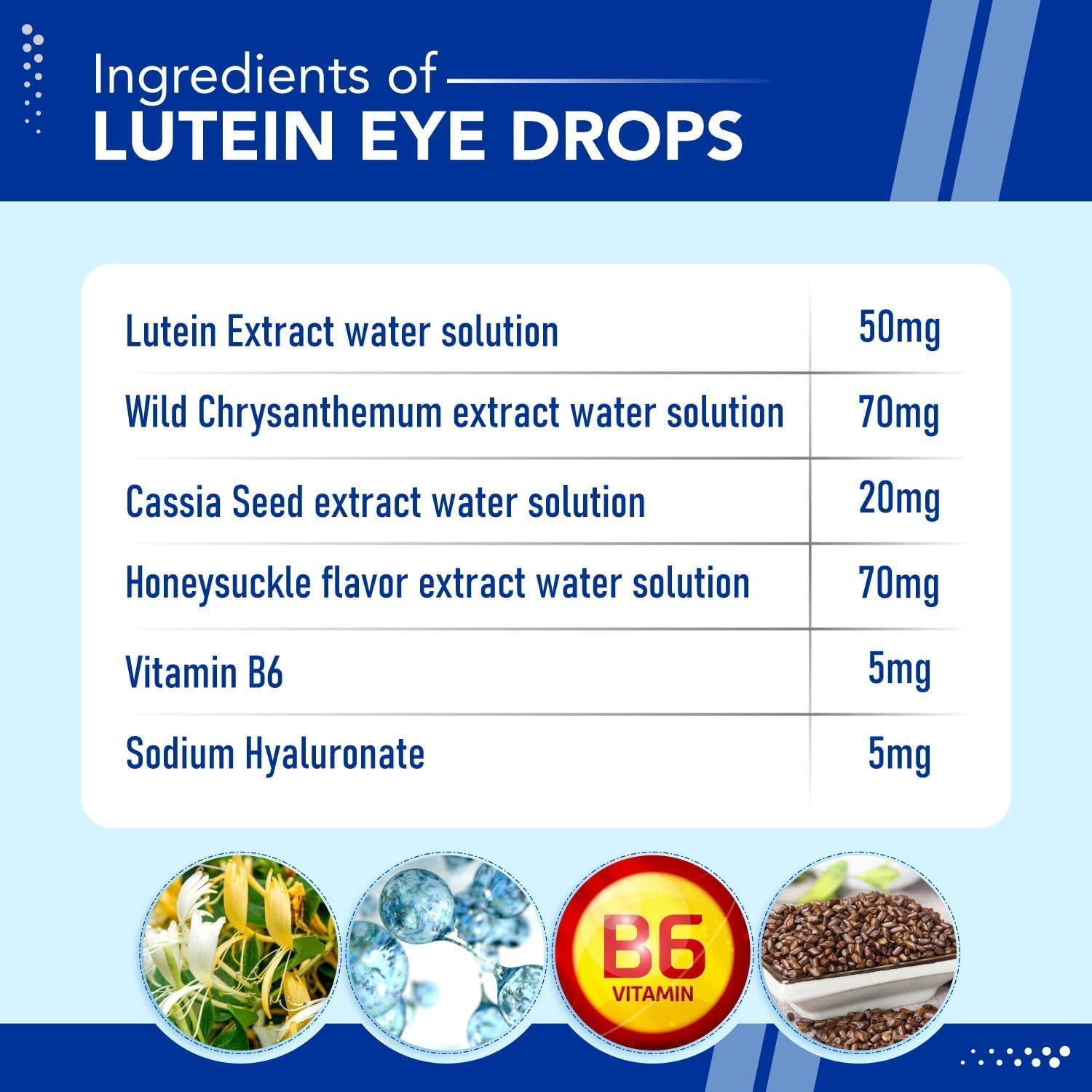 BUIE Lutein Eye Drops & Multivitamin - Antioxidant-Rich Liquid Formula for Vision Support
