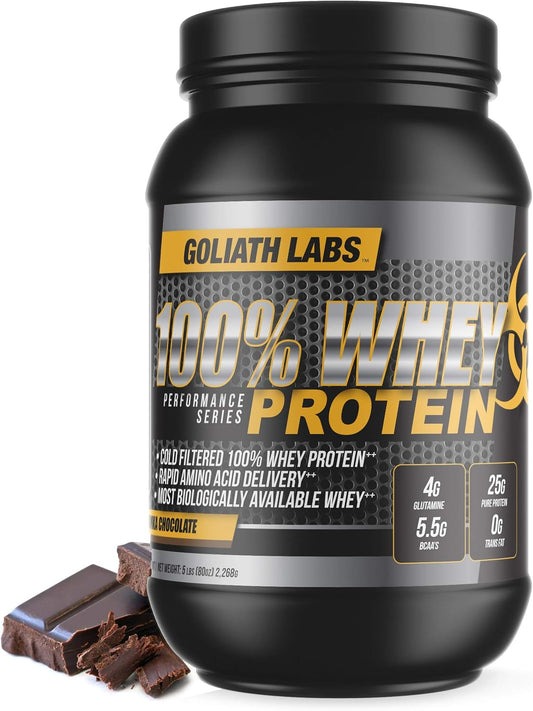 Bulk 100% Whey Protein Powder - 10 lb Chocolate Flavor by Goliath Labs