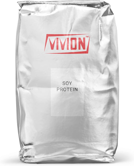 Bulk 20 kg Vivion Unflavored Soy Protein Isolate Powder - Vegan & Dairy-Free Base for Beverages & Food Processing - No Sugar