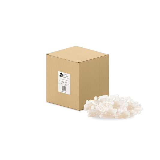 Bulk 5000 Count Size 000 Empty Gelatin Capsules for Tablet Presses - Halal Beef Gel Caps - Joined Fillable Pill Capsules - Capsule Filling Machine Ready