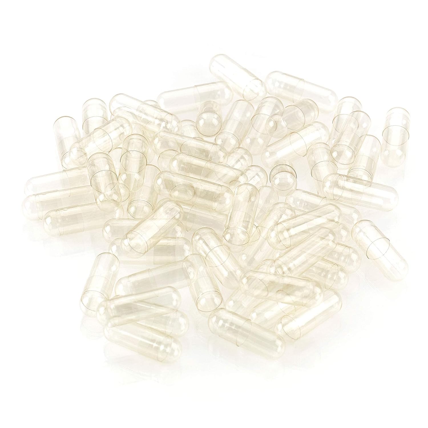 Bulk 5000 Count Size 000 Empty Gelatin Capsules for Tablet Presses - Halal Beef Gel Caps - Joined Fillable Pill Capsules - Capsule Filling Machine Ready