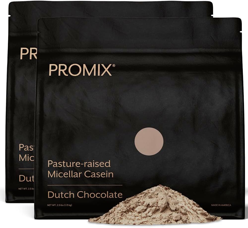 Bulk 5lb Chocolate Casein Protein Powder - Grass-Fed, All Natural, Gluten-Free - Slow Recovery for Post Workout Fitness