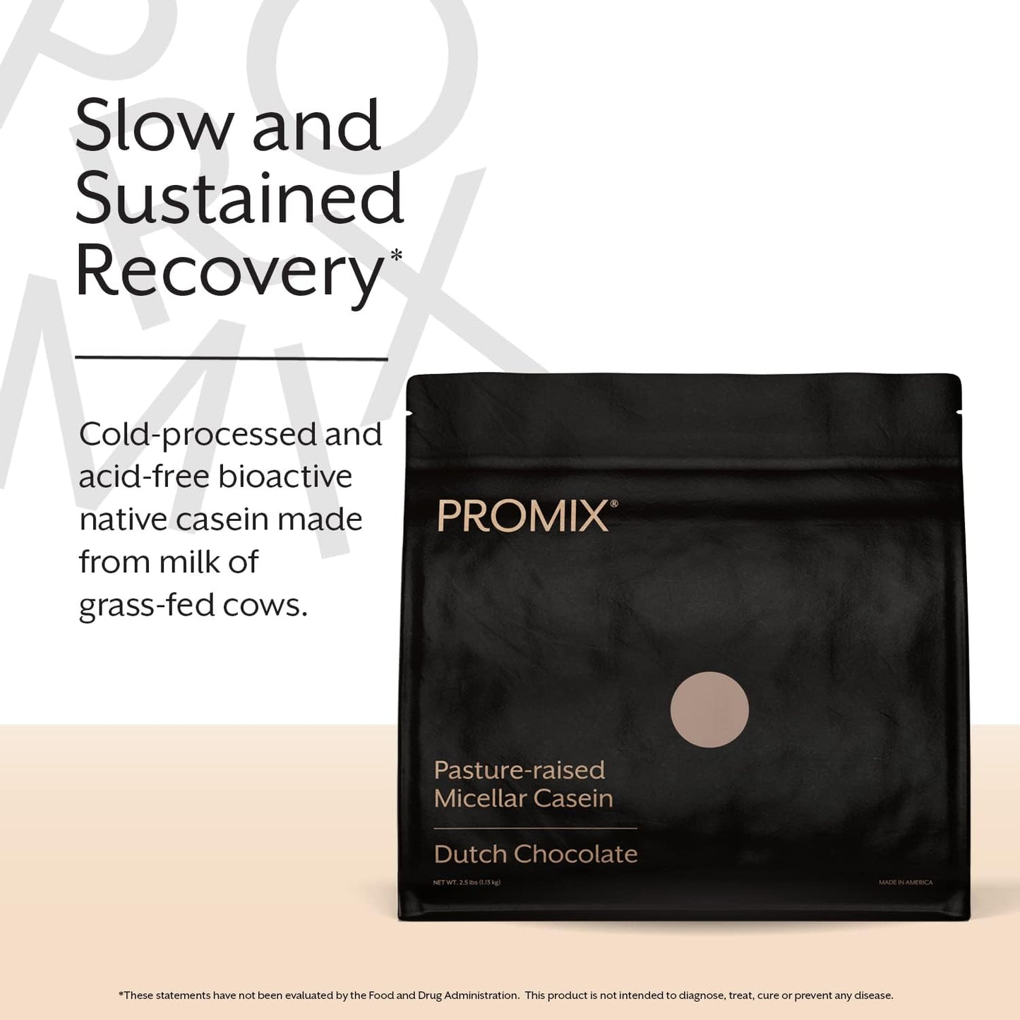 Bulk 5lb Chocolate Casein Protein Powder - Grass-Fed, All Natural, Gluten-Free - Slow Recovery for Post Workout Fitness