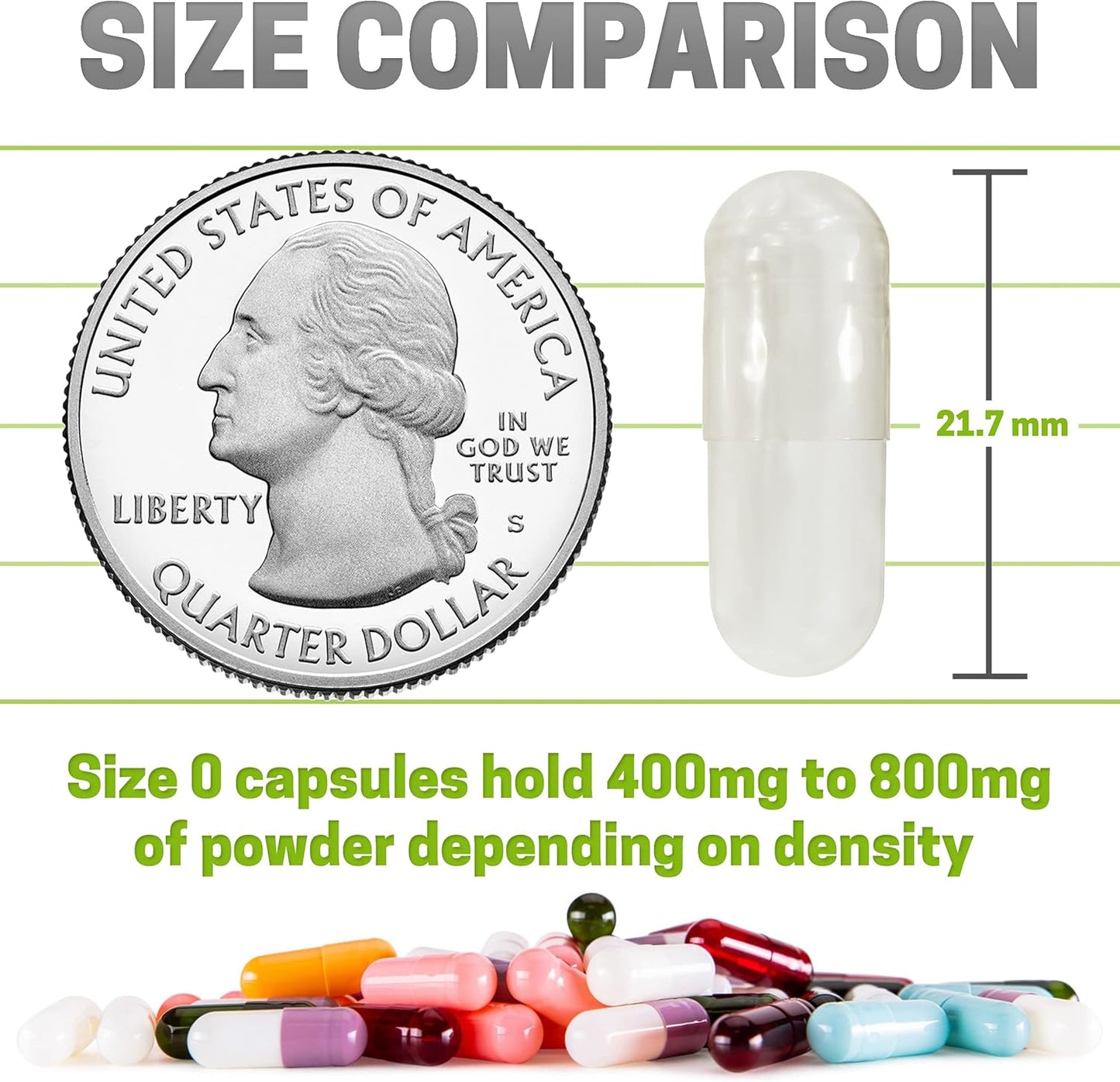 Bulk Bundle: XPRS Nutra Size 0 Capsules (1000 Count) & 8oz Lion's Mane Powder