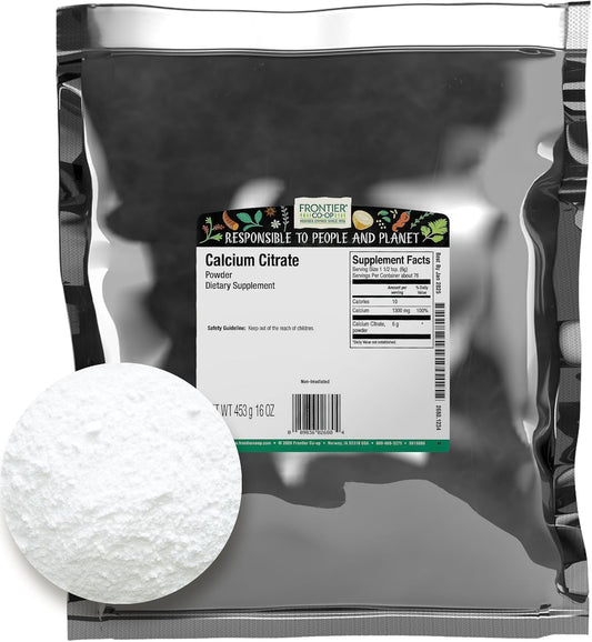 Bulk Calcium Citrate Powder - 16 Ounce by Frontier Co-op