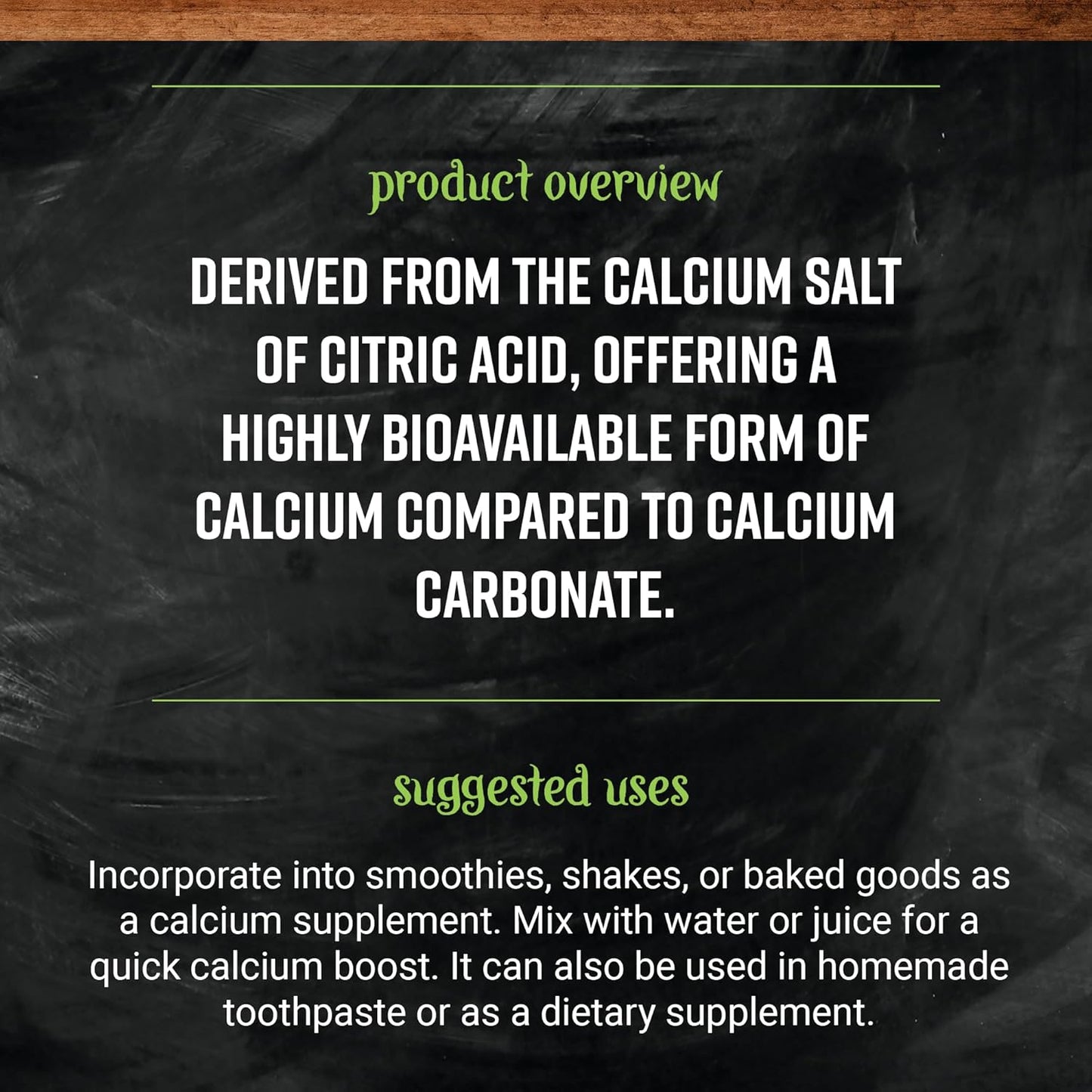 Bulk Calcium Citrate Powder - 16 Ounce by Frontier Co-op