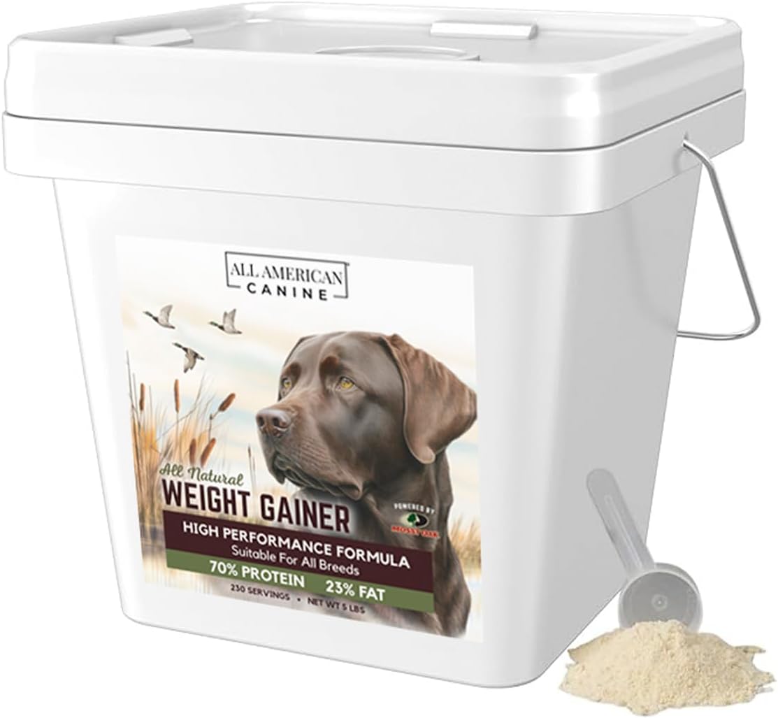 Bulk Dog Weight Gainer Supplement for Rapid Weight Gain and Recovery - High Calorie Protein Powder with Appetite Stimulant - 230 Servings