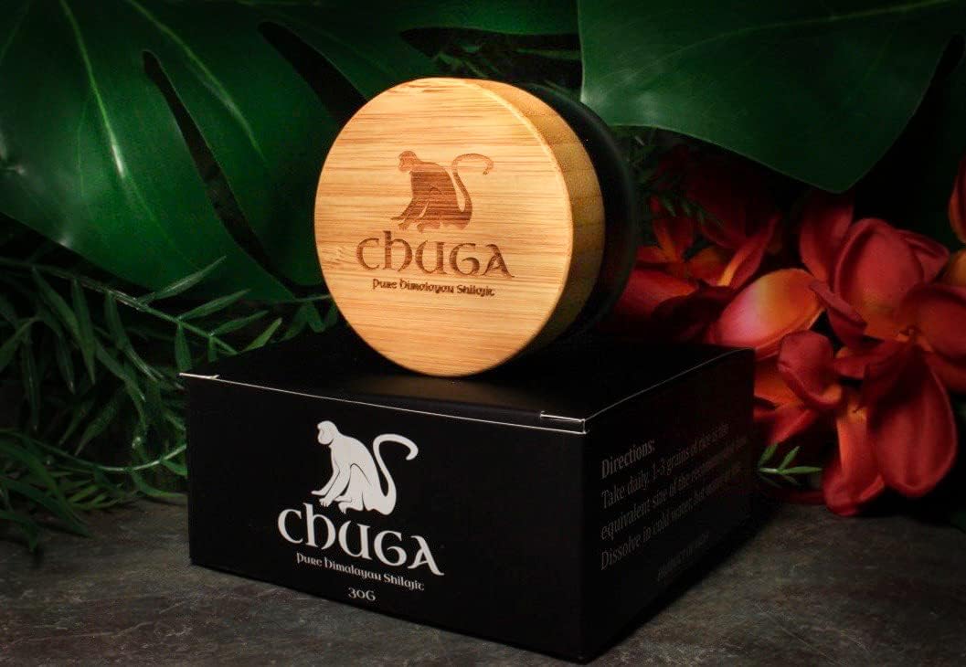 Bulk Pack of 12 Chuga Shilajit Pure Himalayan Resin - Grade A Quality with 150 Servings per 30g Jar - Naturally Sourced