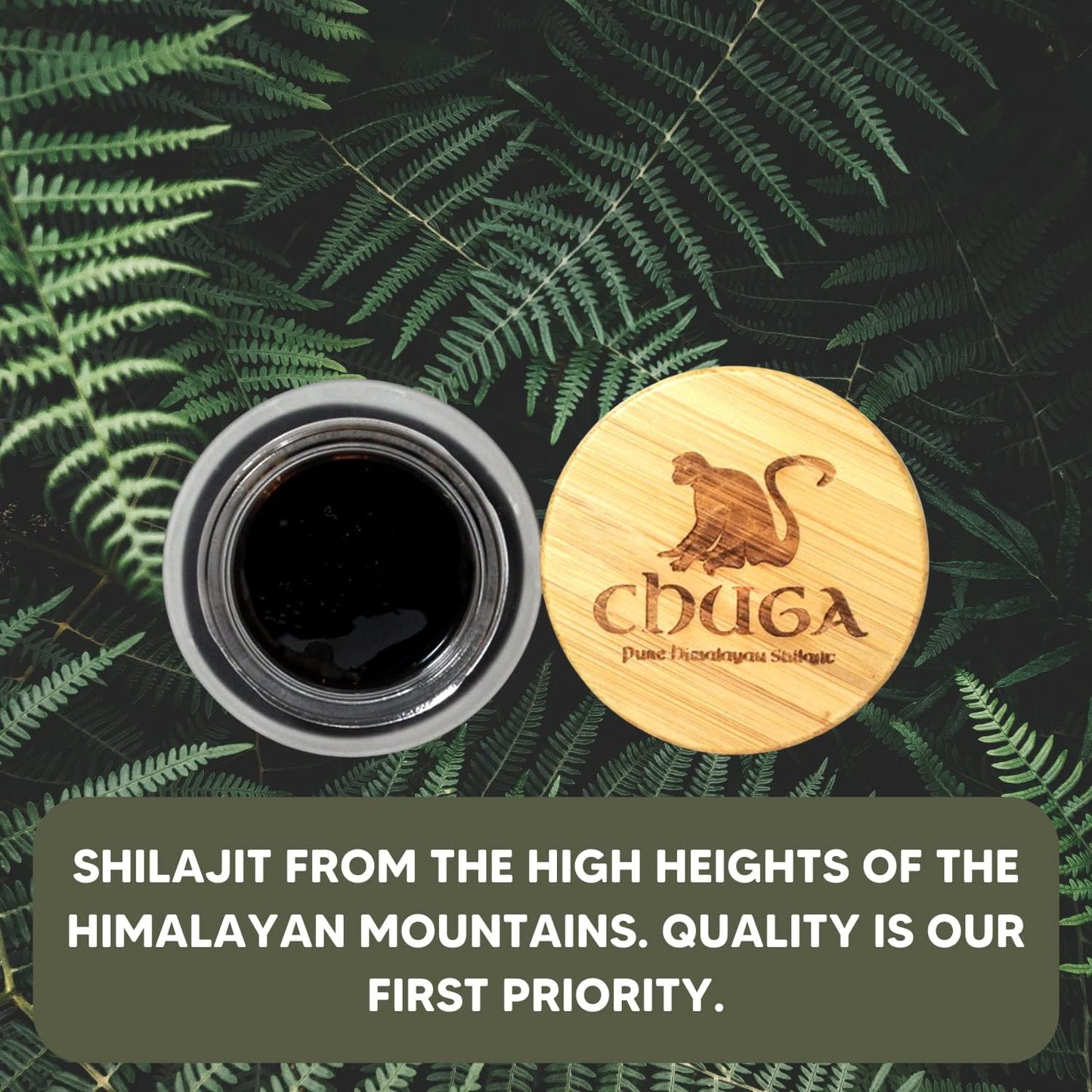 Bulk Pack of 12 Chuga Shilajit Pure Himalayan Resin - Grade A Quality with 150 Servings per 30g Jar - Naturally Sourced