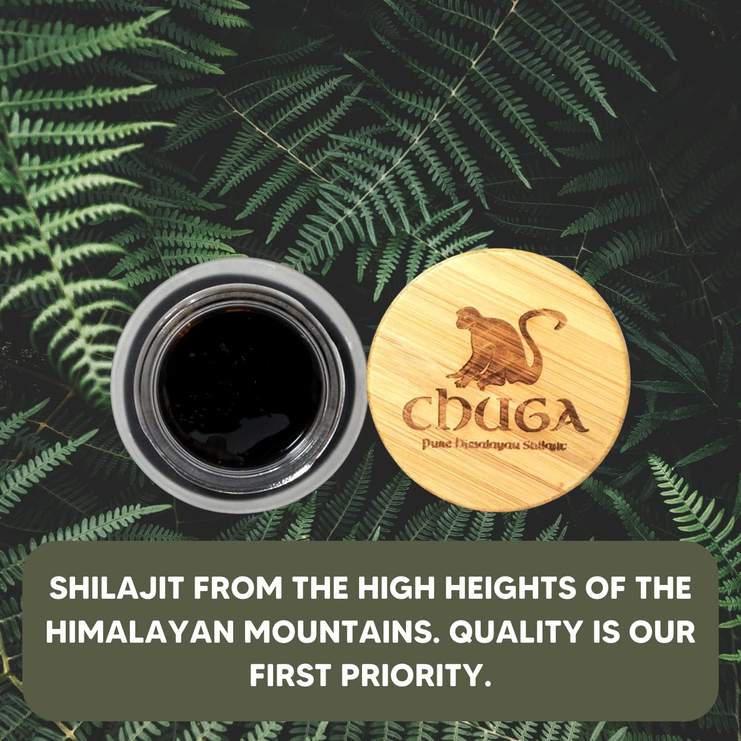 Bulk Pack of 12 Chuga Shilajit Pure Himalayan Resin - Grade A Quality with 150 Servings per 30g Jar - Naturally Sourced
