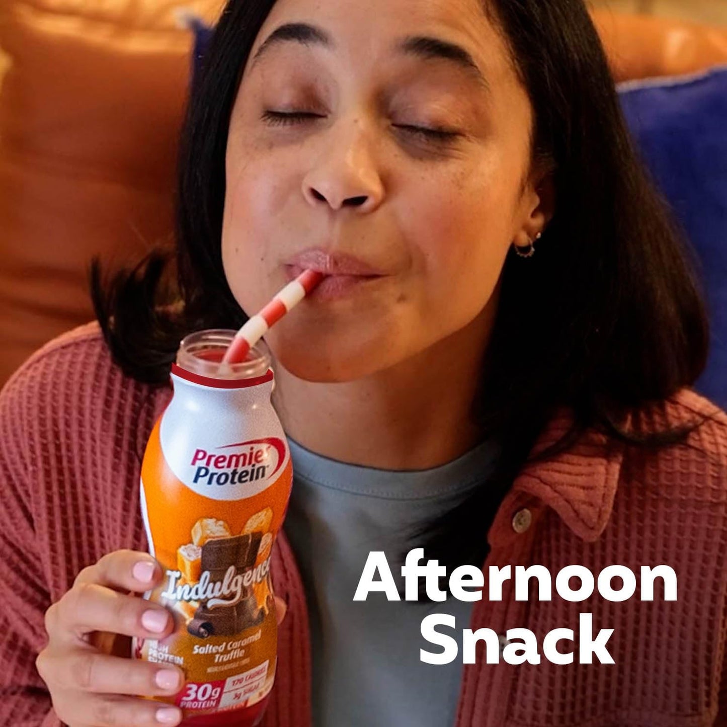 Bulk Pack of 12 Premier Protein Indulgence Salted Caramel Truffle Shakes - 30g Protein, 3g Sugar - 11.5 fl oz