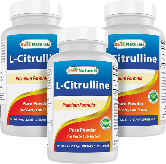 Bulk Pack of 3 Best Naturals L-Citrulline Powder - 8 OZ Each