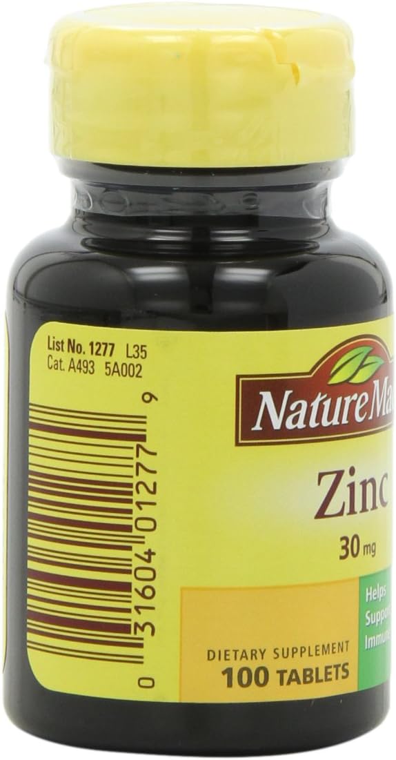 Bulk Pack of 600 Nature Made Zinc 30mg Tablets for Immune Support